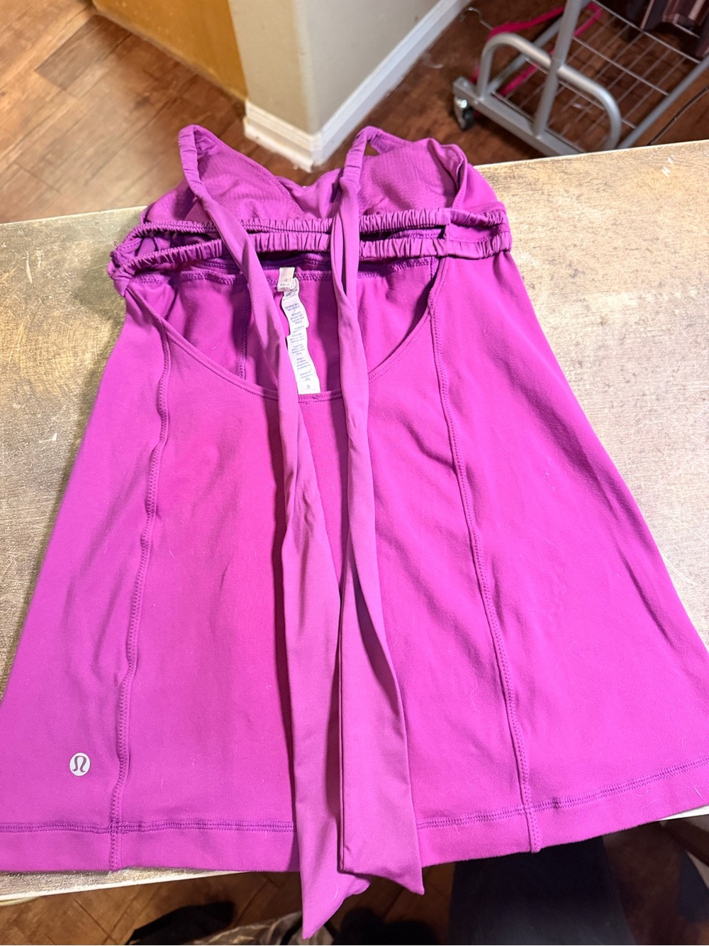 Lululemon Wandering Yogi Halter Tank Purple Magenta Size 6 ( Pow Pink)